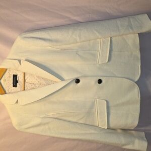 Talbots Off White Wool Womens Size 6 Business Jacket (Candice #26)